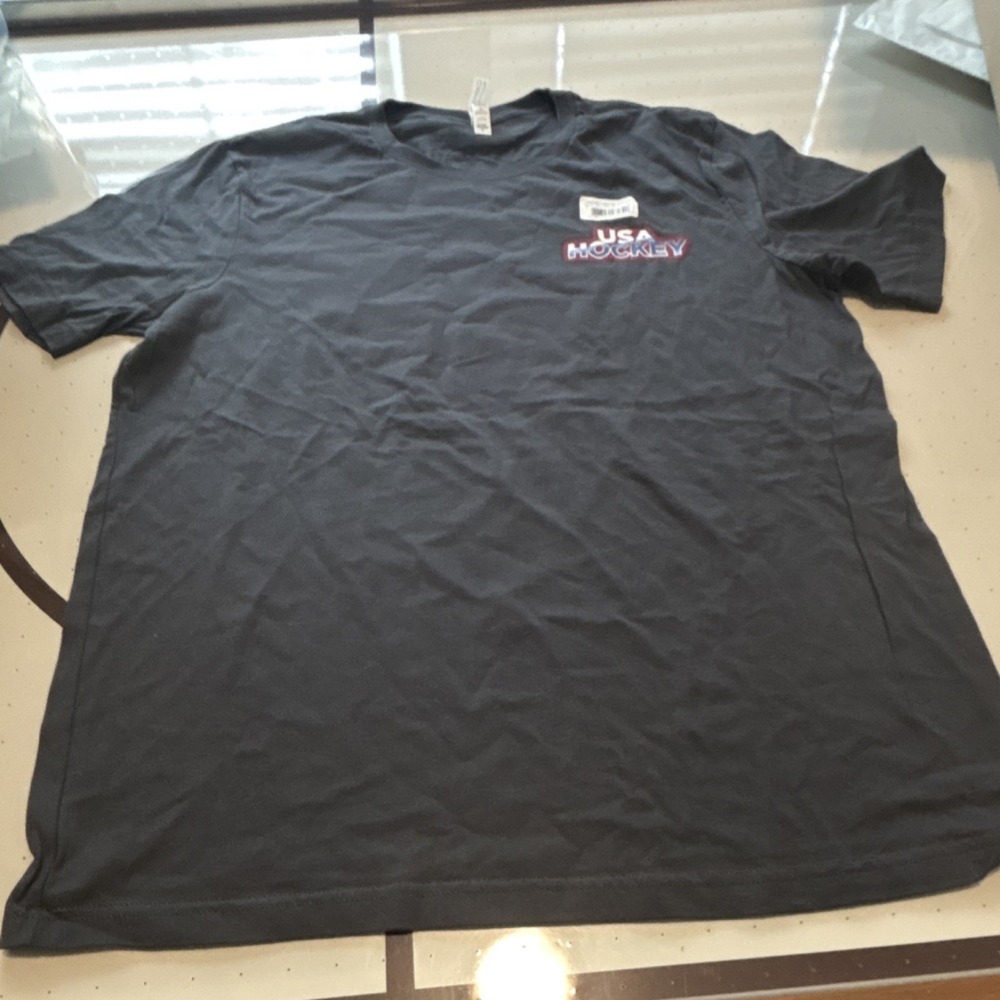 Bella+Canvas MY WHY TOUR USA Hockey Team T-Shirt XL Black Event Sportswear